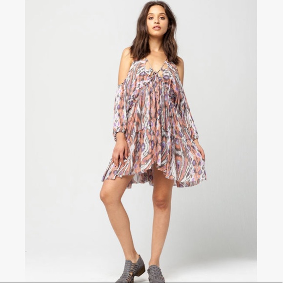 NWT Free People Monarch Cold Shoulder Minidress - Picture 2 of 7